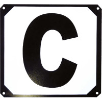 Conjunto de 12 letras de carrossel com suporte metálico Hippotonic Conjunto de 12 letras de carrossel com suporte metálico Hippotonic