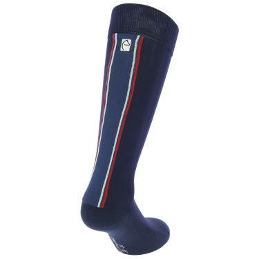 Equithème Classic sokken blauw-wit-rood Equithème Classic sokken blauw-wit-rood