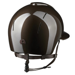 Kep Smart-helm Nova metaalkleur gepolijst bruin ster polo-klep Kep Smart-helm Nova metaalkleur gepolijst bruin ster polo-klep