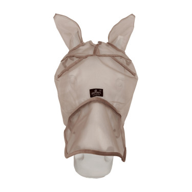 Klassiek anti-vliegenmasker met oren en neuskap Kentucky Beige