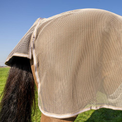 Vliegendeken met buikbescherming Comfort Kentucky Beige met ruitjes