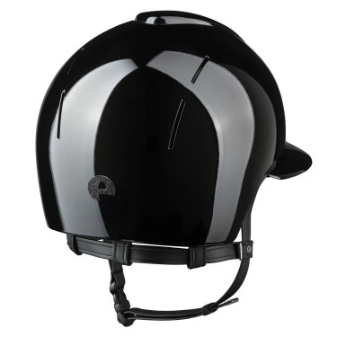Kep Smart Nova helm met zwart gepolijst metaal, ster, polo-klep