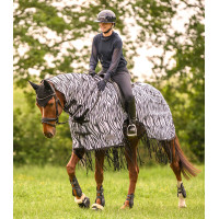 Vliegendeken met franjes Zebra van Waldhausen Zwart / wit