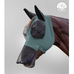 Waldhausen Puck vliegenmasker met neusbescherming Groene speld