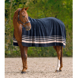 Dikke Waldhausen fleece deken Sölden Nachtblauw
