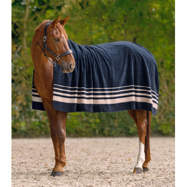 Dikke Waldhausen fleece deken Sölden Nachtblauw