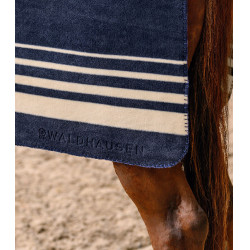 Dikke Waldhausen fleece deken Sölden Nachtblauw