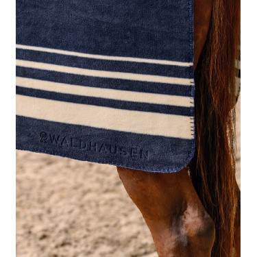 Dikke Waldhausen fleece deken Sölden Nachtblauw