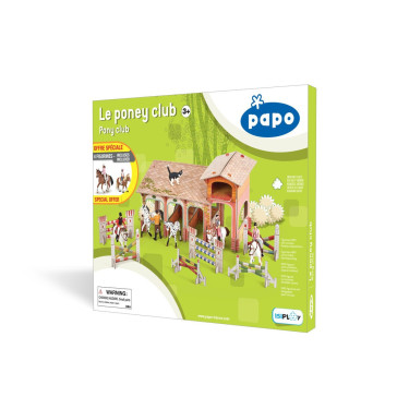 De Papo Ponyclub met 4 figuren De Papo Ponyclub met 4 figuren