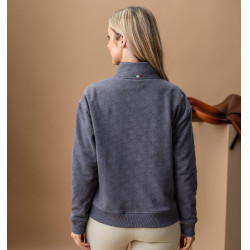 Dames half-zip sweatshirt Horseware AA Gabriella Antraciet Grijs