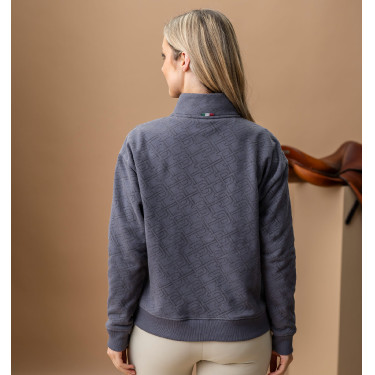 Dames half-zip sweatshirt Horseware AA Gabriella Antraciet Grijs