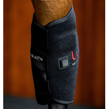 Horseware LED roodlicht therapeutische spronggewricsbeschermers Zwart / zwart