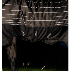 Deken Horseware Amigo 1200D FieldSafe Reflectech Plus Turnout 100g Zwart / zwart reflecterend
