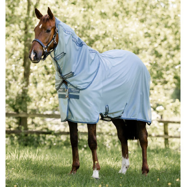 Vliegendeken Horseware Amigo Bug Rug Plus Gemêleerd blauw / blauw / zilver