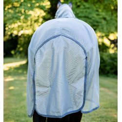 Horseware Amigo Geïntegreerde Vliegendeken Gemêleerd blauw / blauw / zilver Horseware Amigo Geïntegreerde Vliegendeken Gemêleerd blauw / blauw / zilver