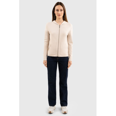 Sweat met rits in tricot Harcour Amelie Schelp Beige Sweat met rits in tricot Harcour Amelie Schelp Beige