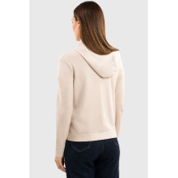 Sweat met rits in tricot Harcour Amelie Cacao Bruin