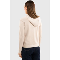 Sweat met rits in tricot Harcour Amelie Schelp Beige Sweat met rits in tricot Harcour Amelie Schelp Beige