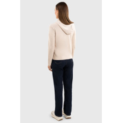 Sweat met rits in tricot Harcour Amelie Schelp Beige Sweat met rits in tricot Harcour Amelie Schelp Beige