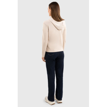 Sweat met rits in tricot Harcour Amelie Schelp Beige Sweat met rits in tricot Harcour Amelie Schelp Beige