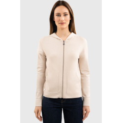 Sweat met rits in tricot Harcour Amelie Schelp Beige Sweat met rits in tricot Harcour Amelie Schelp Beige