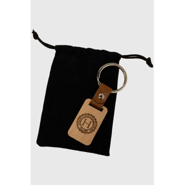 Harcour houten sleutelhanger Lichtbruin