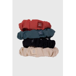 Harcour Bibi haarelastiek Marine / schelp / pauw / pompelmoes