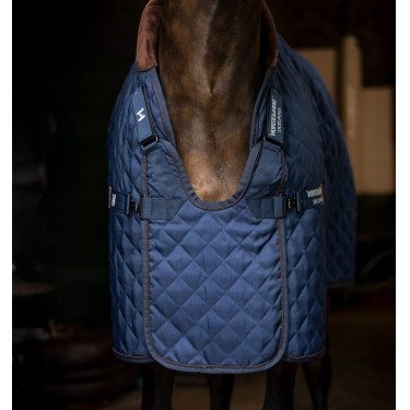 Staldeken Signature 200 g Horseware Marine / bruin / zilver