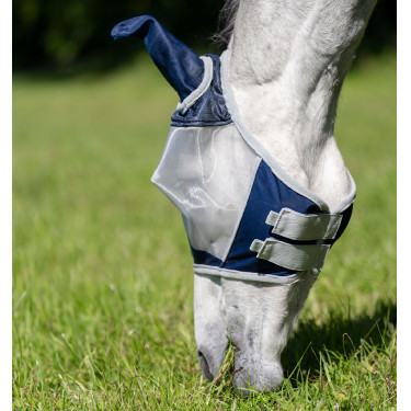 Horseware Shield vliegmasker Marine / zilver Blauw
