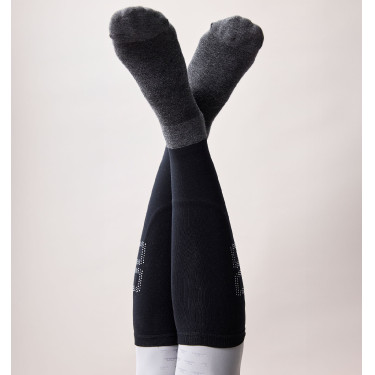 Paardrijsokken Horseware Crystal Alessandro Albanese Zwart