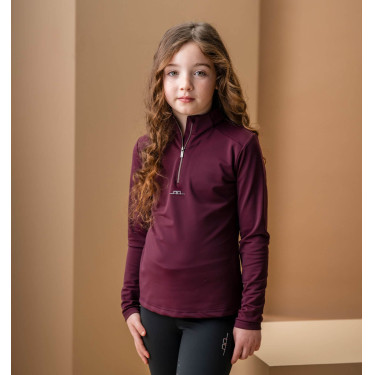 UV-werend T-shirt Horseware Sifia met lange mouwen voor kinderen Primatova Violet