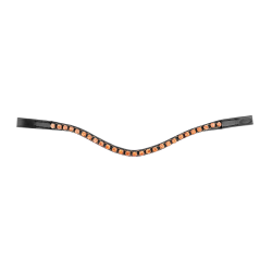 Hoofdstel Star rosegoud Zwart