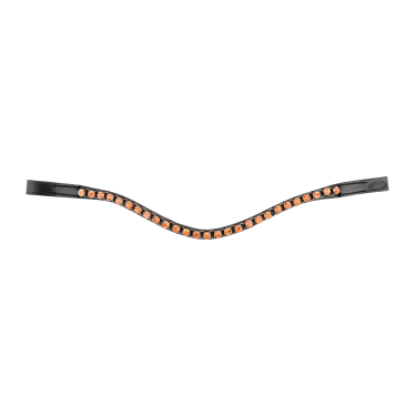 Hoofdstel Star rosegoud Zwart