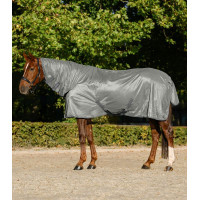 Waldhausen FlyControl anti-vliegendeken met halsstuk Zilvergrijs