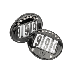 Waldhausen hoofdstellen van lakleer Zwart