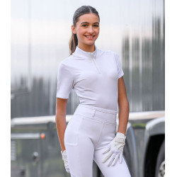 ELT wedstrijdpolo met korte mouwen Basic Wit