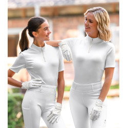 ELT wedstrijdpolo met korte mouwen Basic Wit