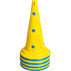 Pylonen XL Waldhausen set van 8 draagtassen Blauw / geel Pylonen XL Waldhausen set van 8 draagtassen Blauw / geel