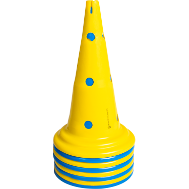 Pylonen XL Waldhausen set van 8 draagtassen Blauw / geel Pylonen XL Waldhausen set van 8 draagtassen Blauw / geel