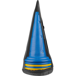 Pylonen XL Waldhausen set van 8 draagtassen Blauw / geel Pylonen XL Waldhausen set van 8 draagtassen Blauw / geel