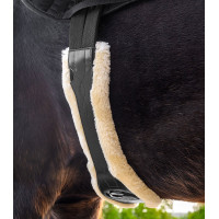 Lederen singel van Waldhausen met ECO Wool Zwart