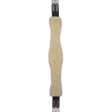 Lederen singel van Waldhausen met ECO Wool Bruin