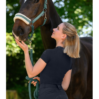 Technisch ELT T-shirt met korte mouwen in 3D-breisel Siena Diepblauw