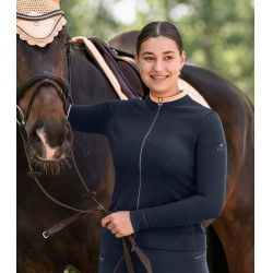 ELT technische jas in 3D-breisel Stockholm Diepblauw