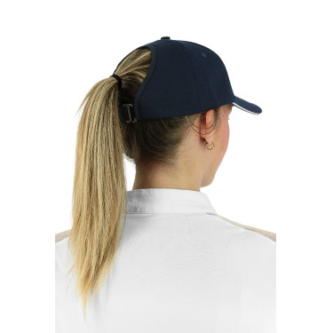 Petje Je t'aime Equithème EK-Ponytail Marine Marineblauw Petje Je t'aime Equithème EK-Ponytail Marine Marineblauw