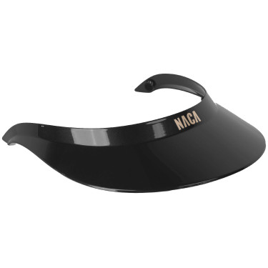 Extra grote Naca Glanzend zonneklep Zwart