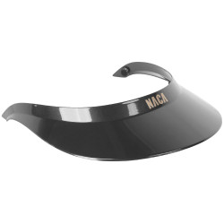 Extra grote Naca Glanzend zonneklep Zwart