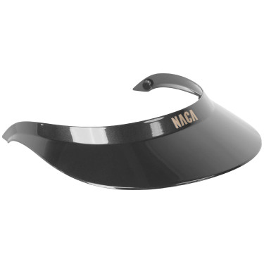 Extra grote Naca Glanzend zonneklep Zwart