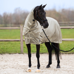 Vliegendeken met afneembare hals Imperial Riding Reese Licht olijfkleurig Groen