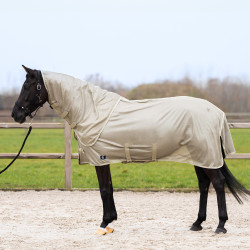 Vliegendeken met afneembare hals Imperial Riding Reese Licht olijfkleurig Groen